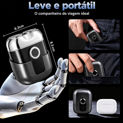 Mini Máquina de Barbear Elétrica para Homem