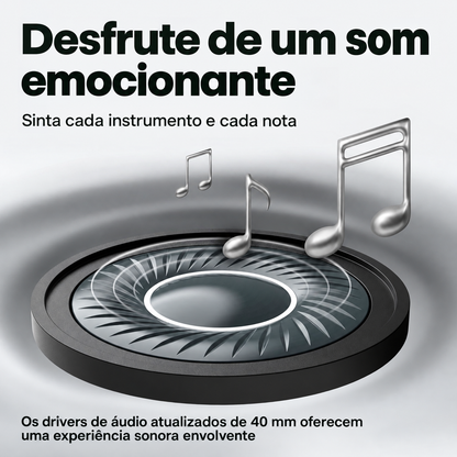 Auscultadores Dobráveis com Som EQ