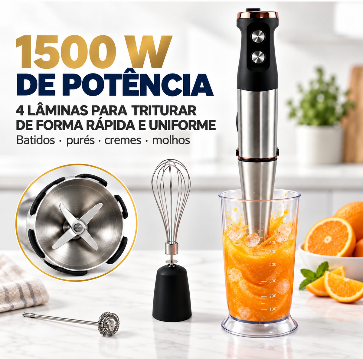 Varinha Mágica 4 em 1 de 1500 W