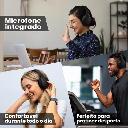 Auscultadores Dobráveis com Som EQ