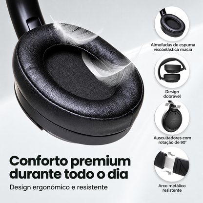 Auscultadores Dobráveis com Som EQ