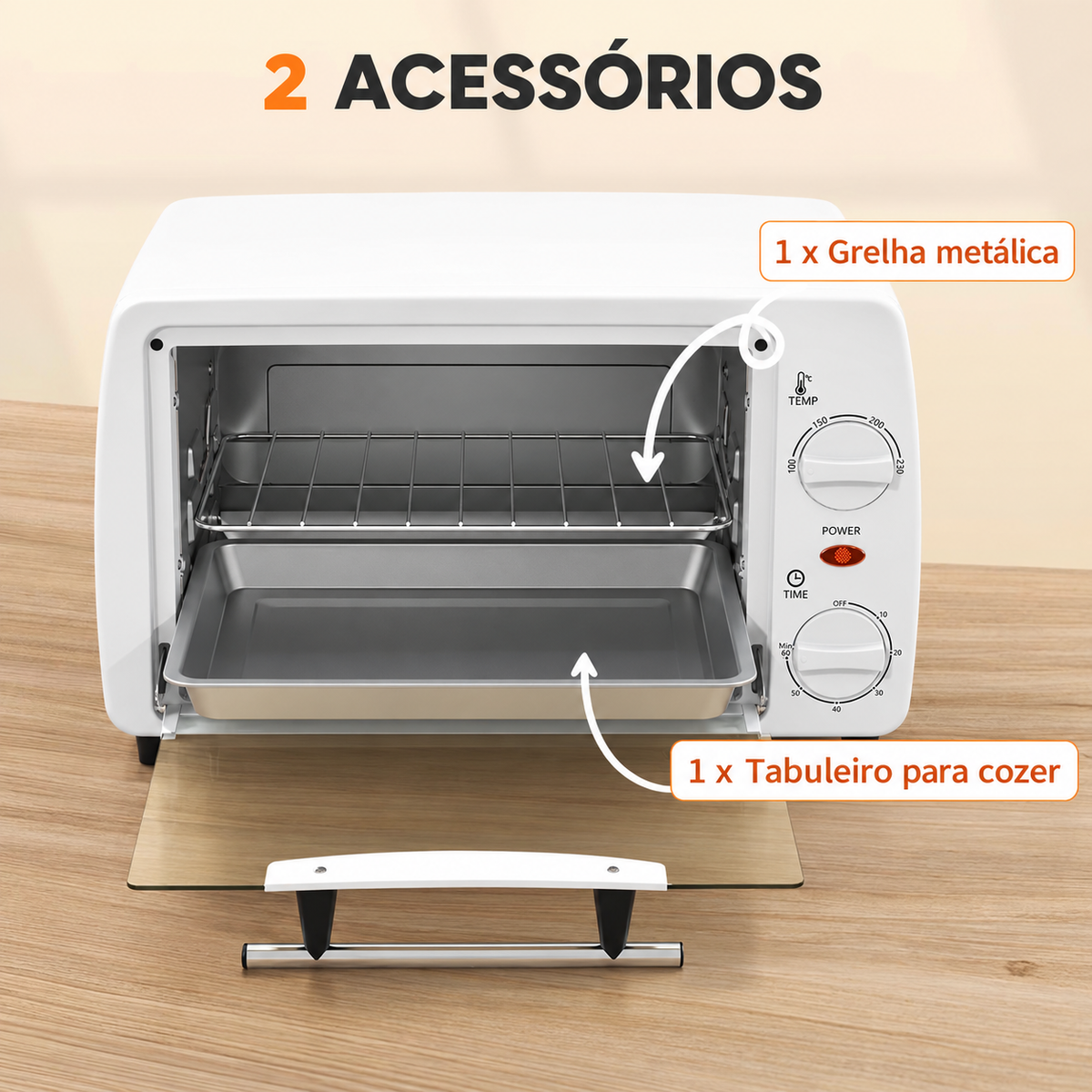 Forno Elétrico de Bancada 10 Litros 750 W