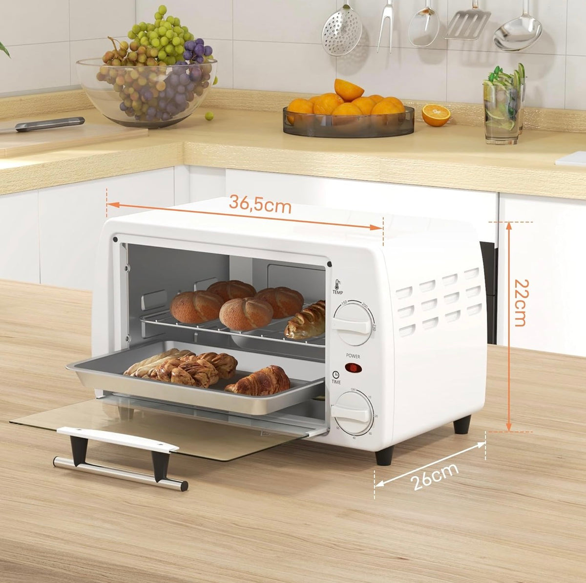 Forno Elétrico de Bancada 10 Litros 750 W