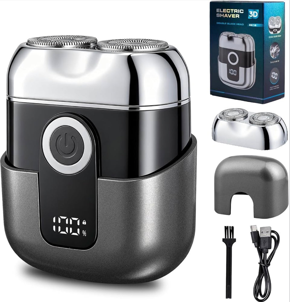 Mini Máquina de Barbear Elétrica para Homem
